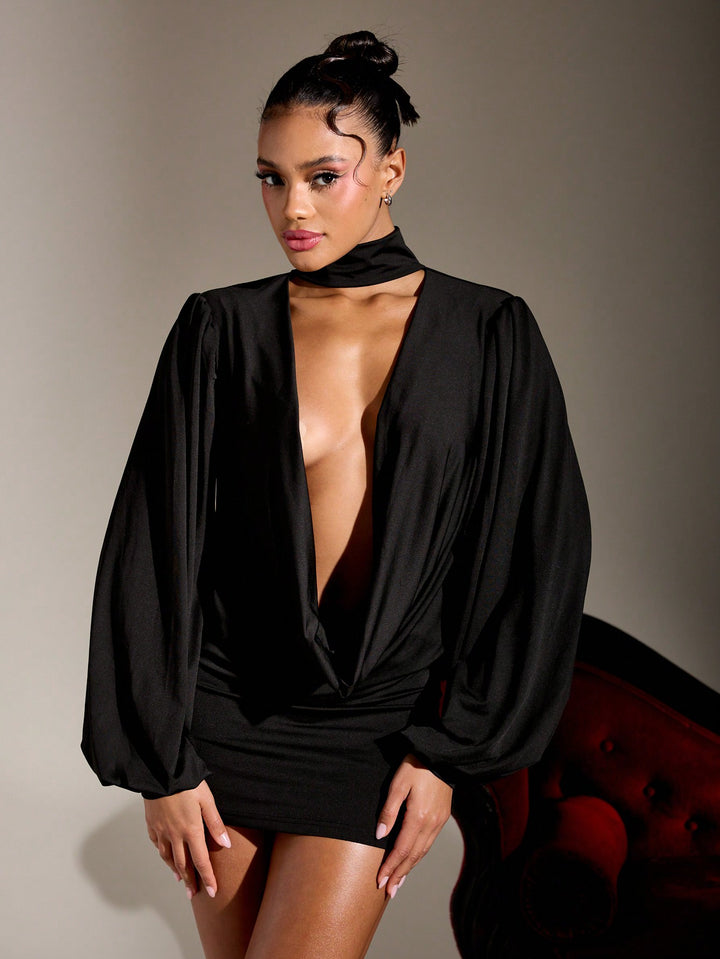 Rochie scurtă SHEIN, negru