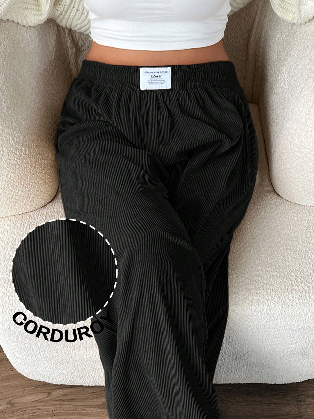 Pantaloni SHEIN, negru