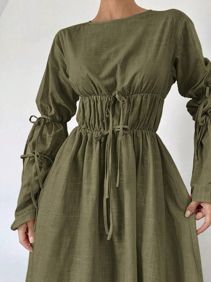 Rochie lungă SHEIN, verde