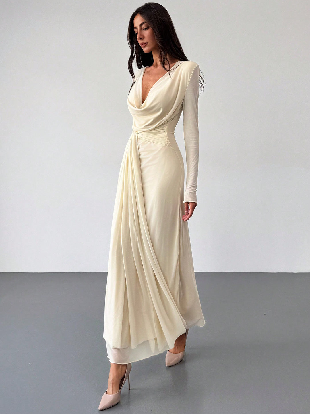Rochie maxi SHEIN, portocaliu