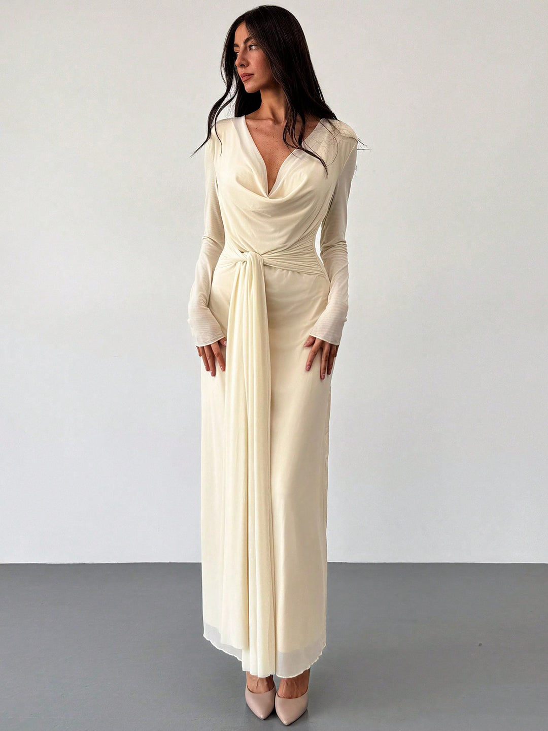 Rochie maxi SHEIN, portocaliu