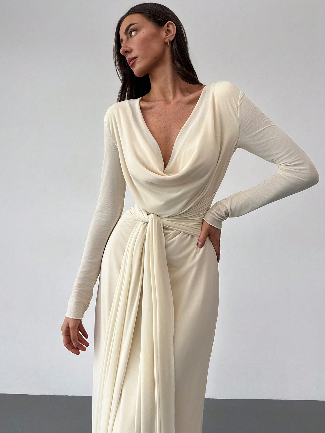 Rochie maxi SHEIN, portocaliu