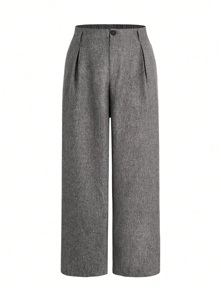 Pantalon de costum SHEIN, gri