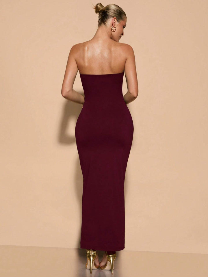 Rochie maxi SHEIN, vișiniu