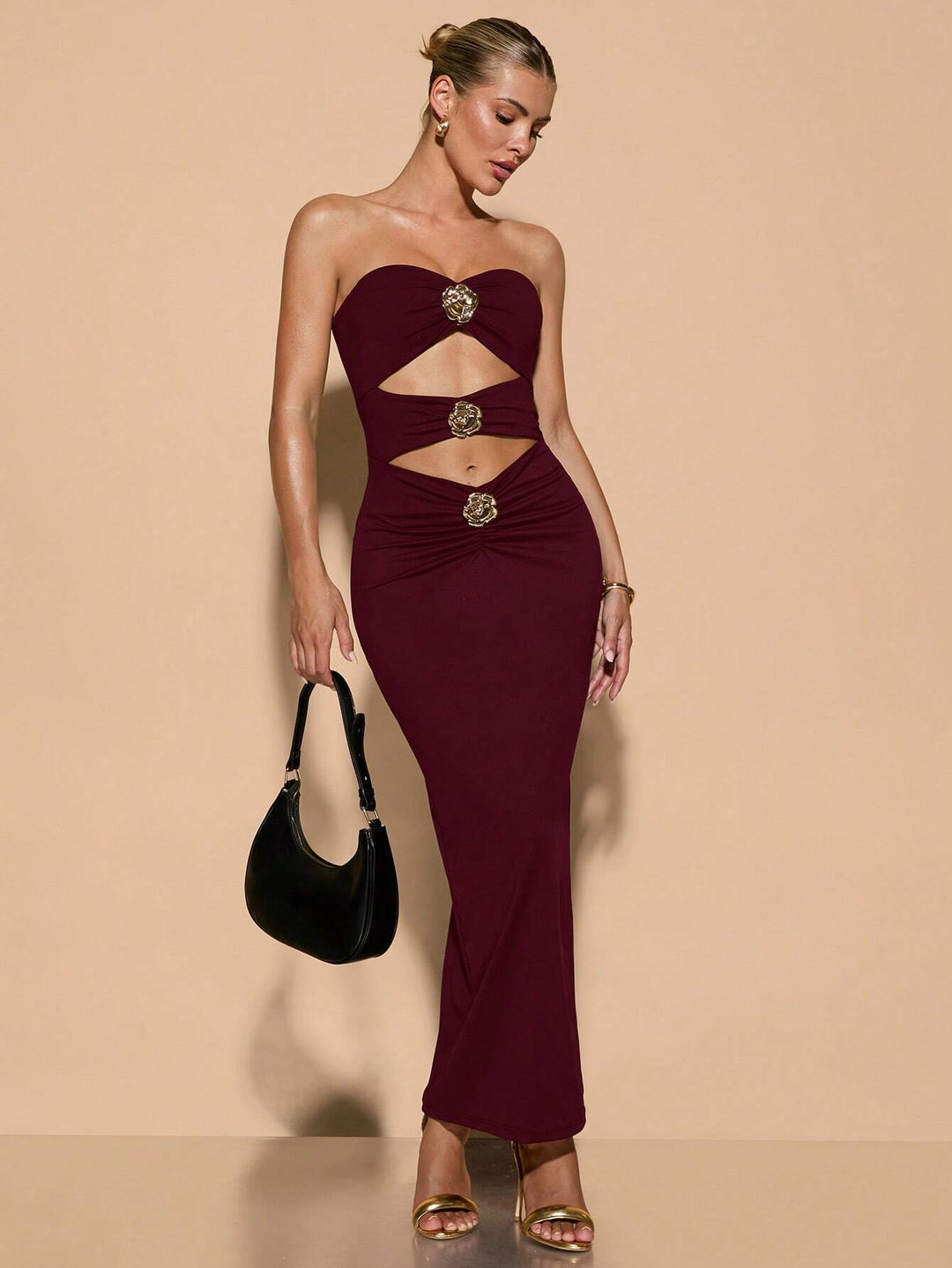 Rochie maxi SHEIN, vișiniu