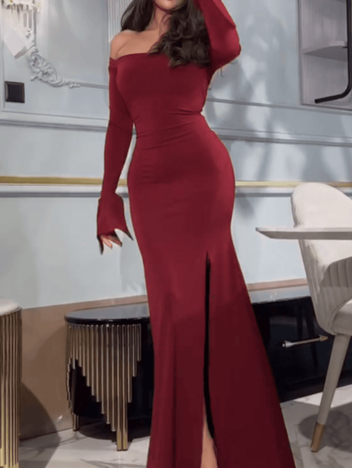 Rochie maxi SHEIN, vișiniu