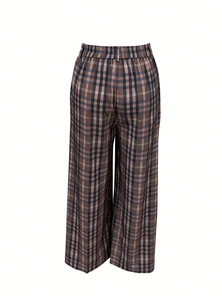 Pantaloni SHEIN, maro