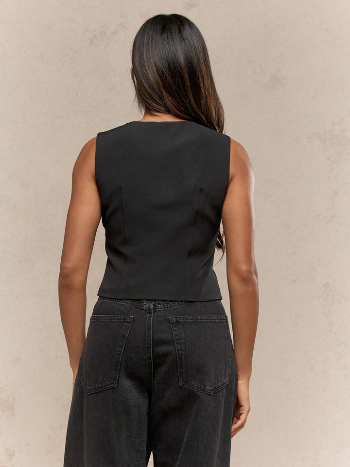Top SHEIN, negru