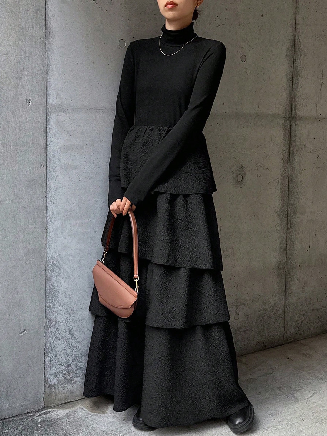 SHEIN maxi ruha, fekete