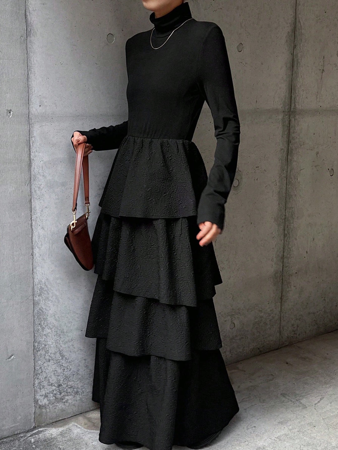 SHEIN maxi ruha, fekete