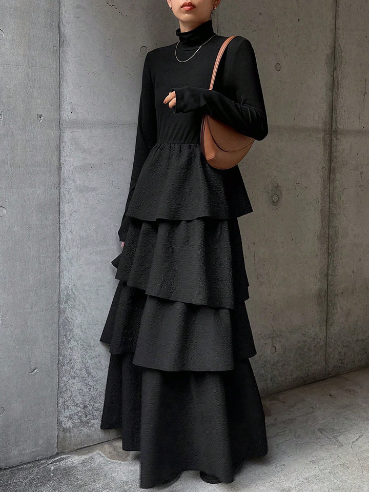 SHEIN maxi ruha, fekete