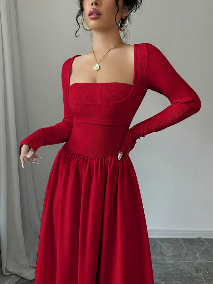 Rochie maxi SHEIN, roșu