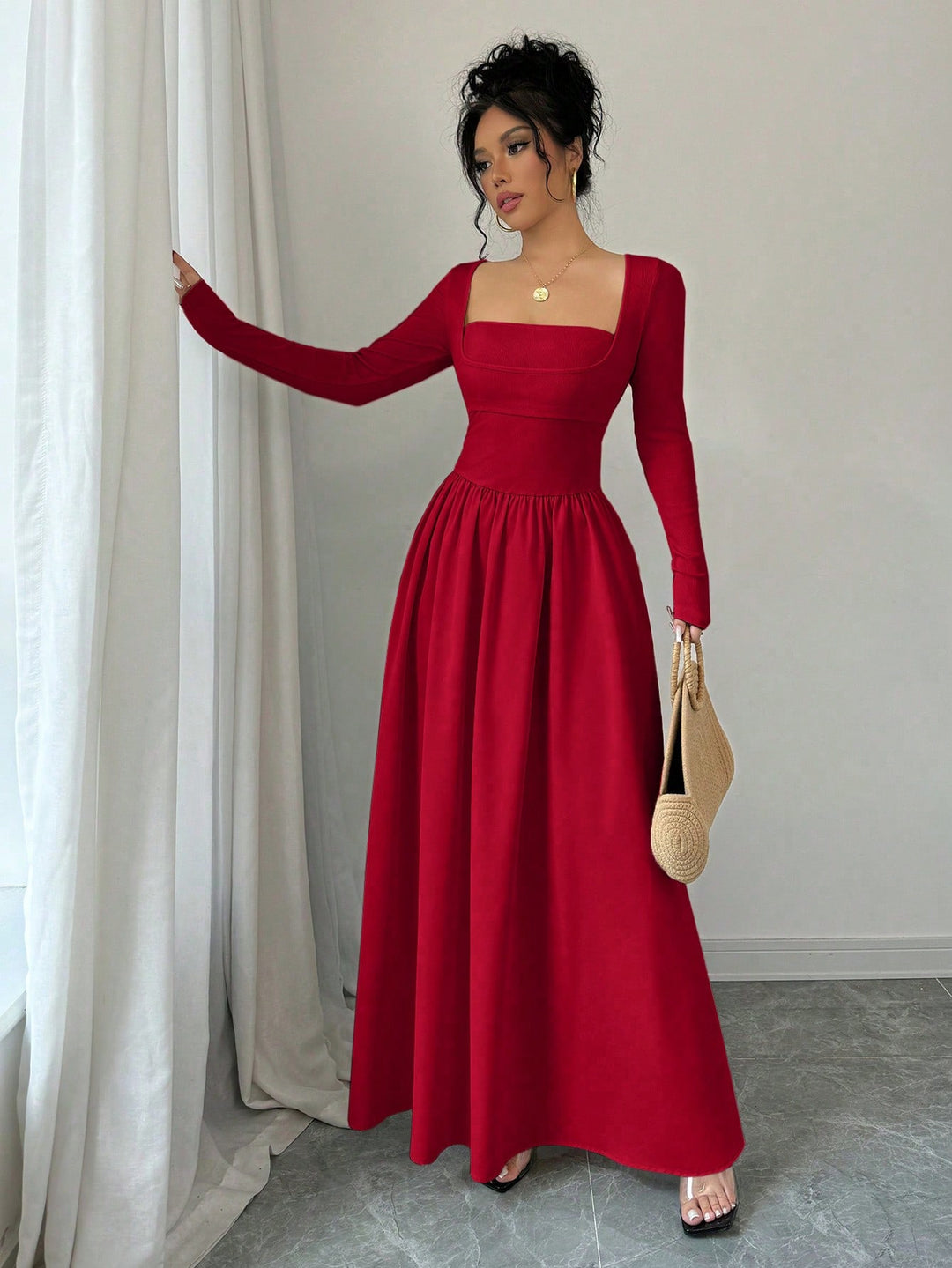 Rochie maxi SHEIN, roșu