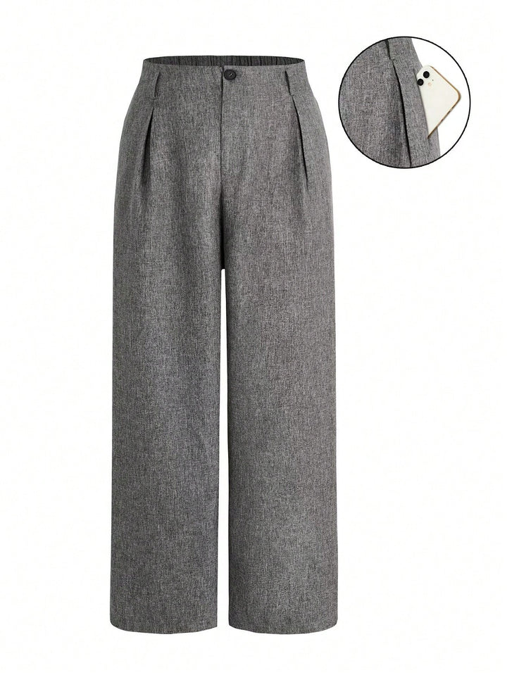 Pantalon de costum SHEIN, gri