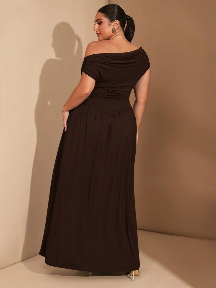 Rochie maxi SHEIN, maro