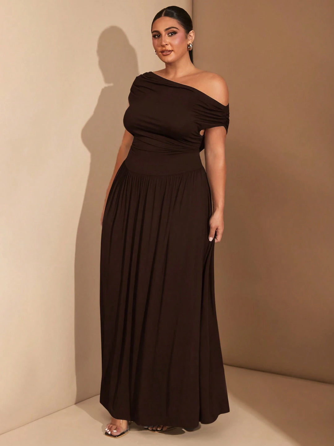 Rochie maxi SHEIN, maro