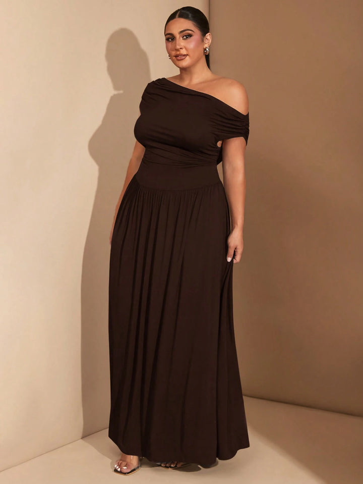 Rochie maxi SHEIN, maro