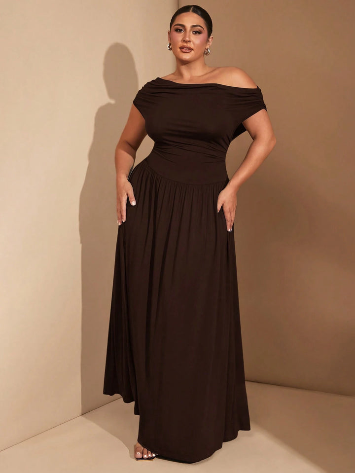 Rochie maxi SHEIN, maro
