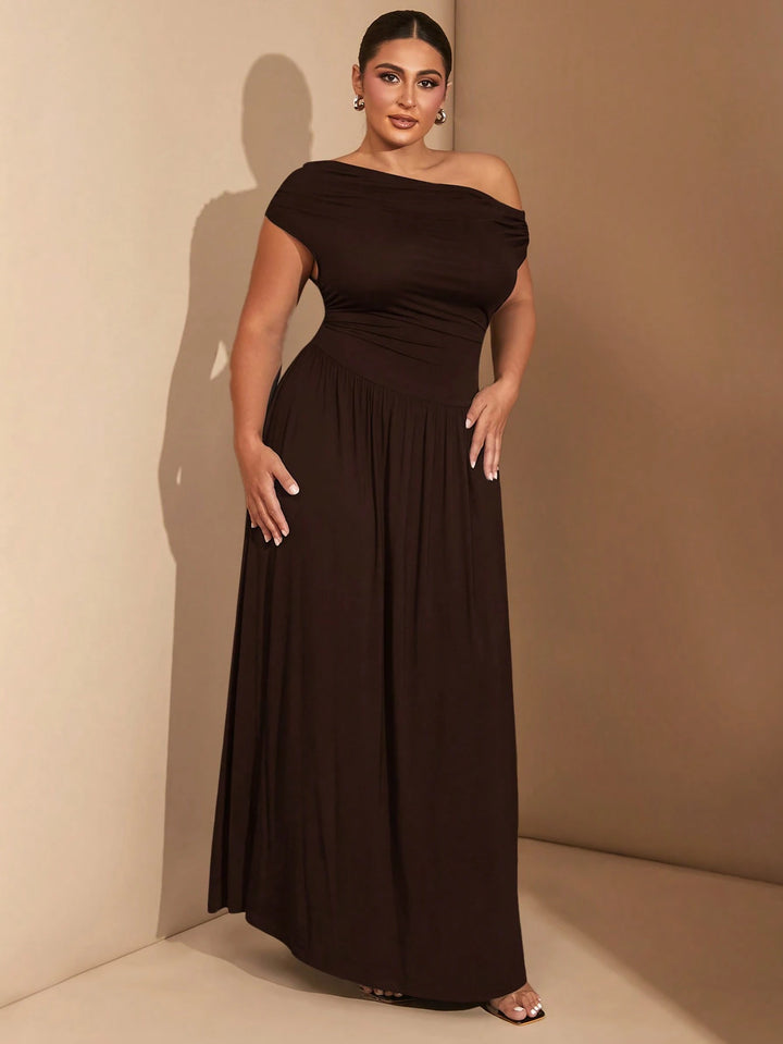 Rochie maxi SHEIN, maro