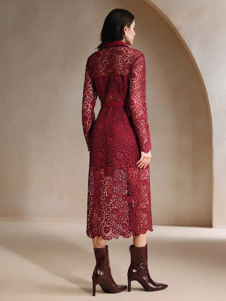 Rochie maxi Shein, vișiniu