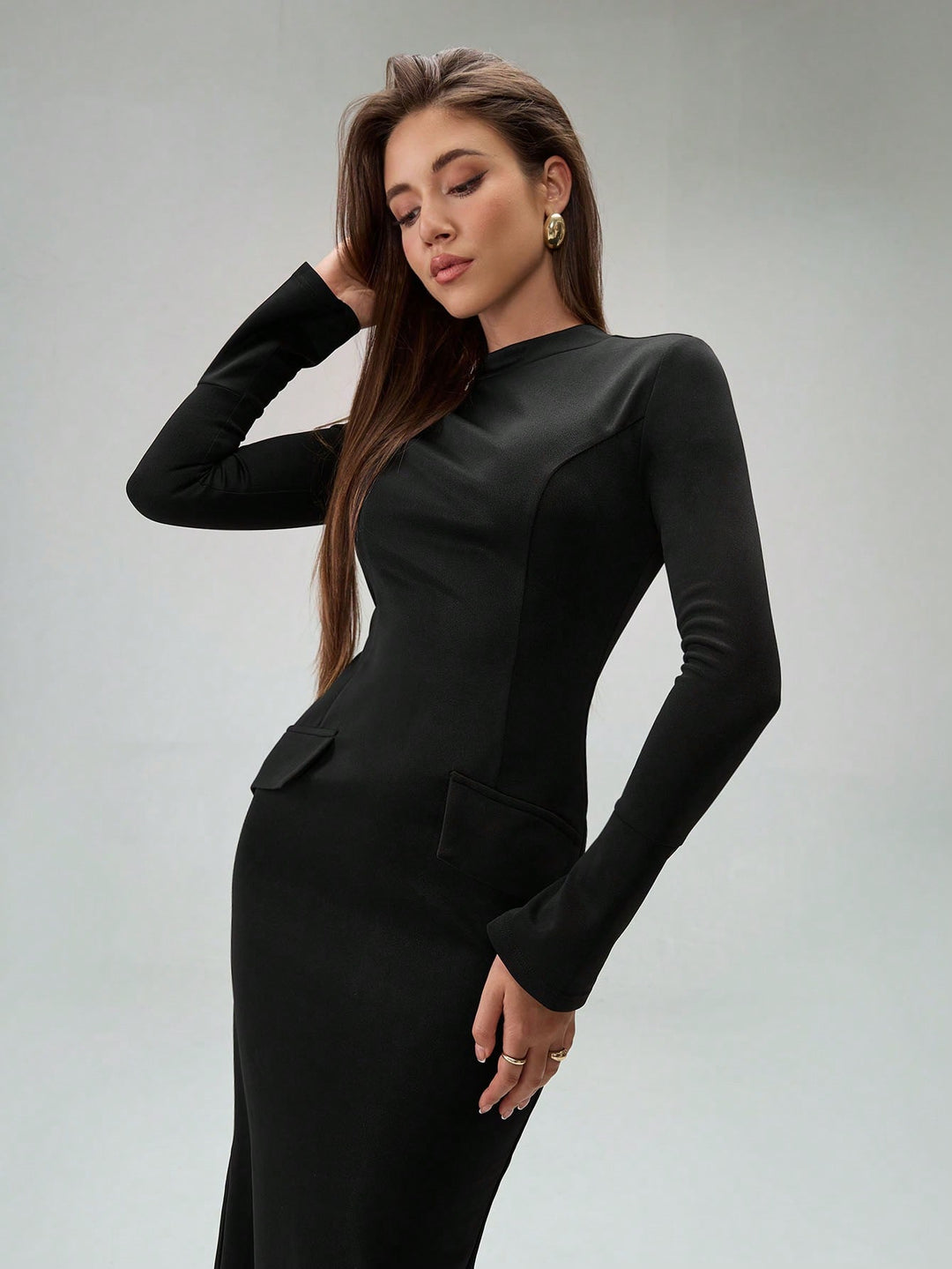 Rochie maxi SHEIN, negru