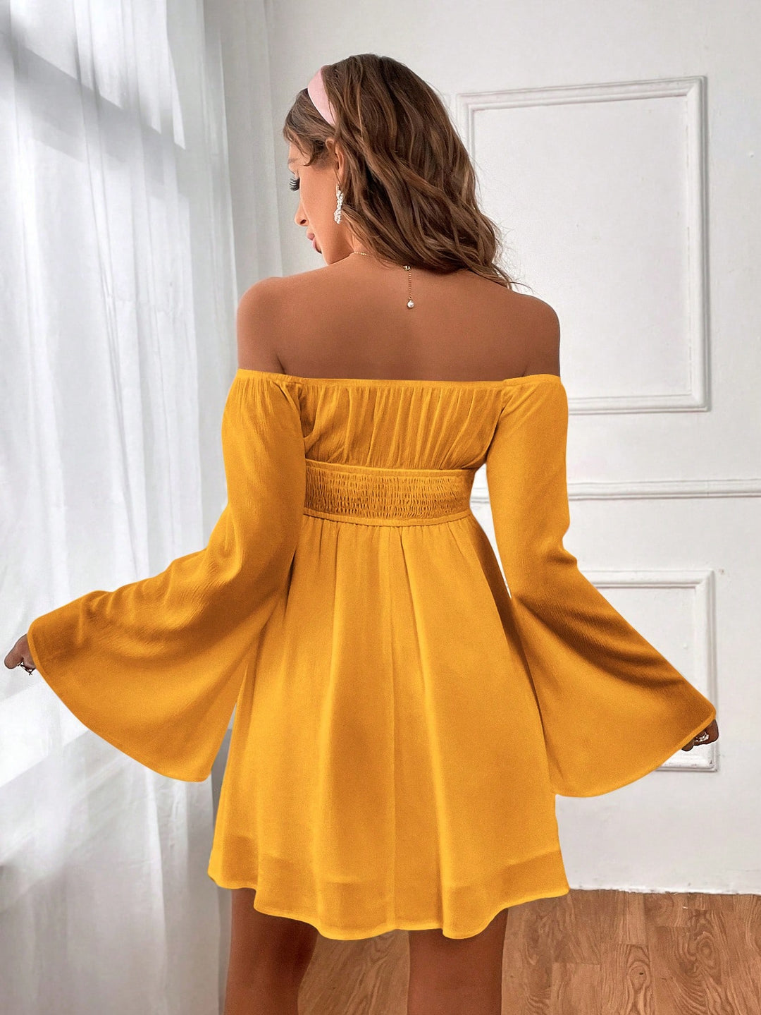 Rochie scurtă SHEIN, galben