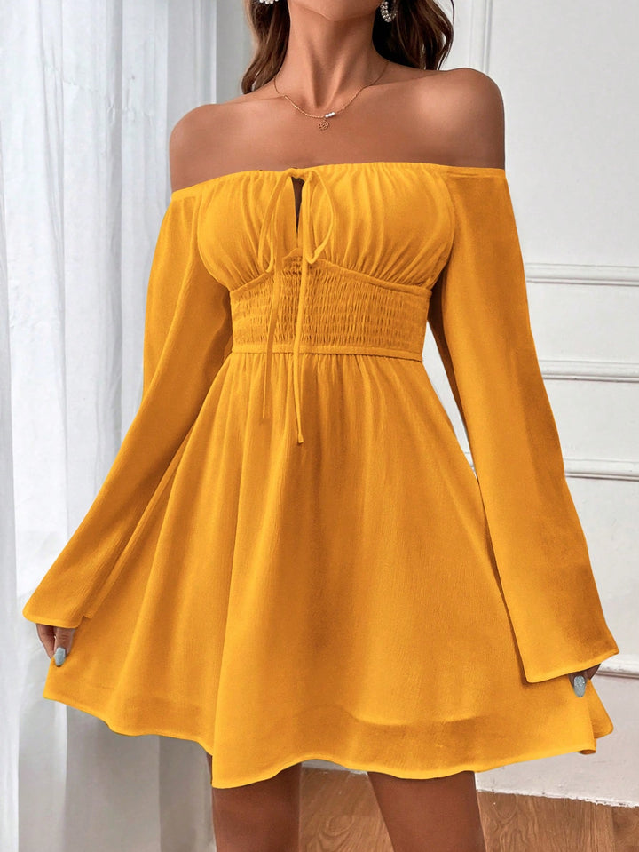 Rochie scurtă SHEIN, galben