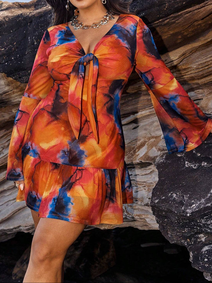 Rochie mini Shein, mix culori