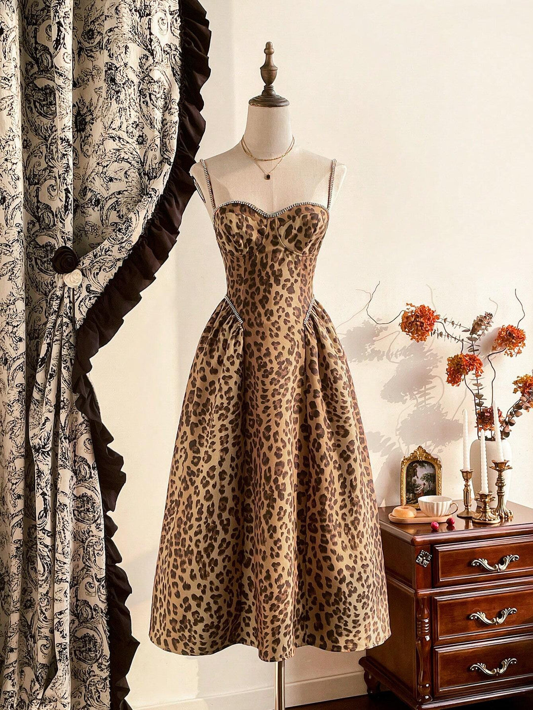 Rochie midi SHEIN, maro