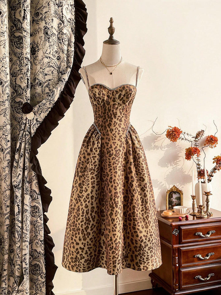 Rochie midi SHEIN, maro
