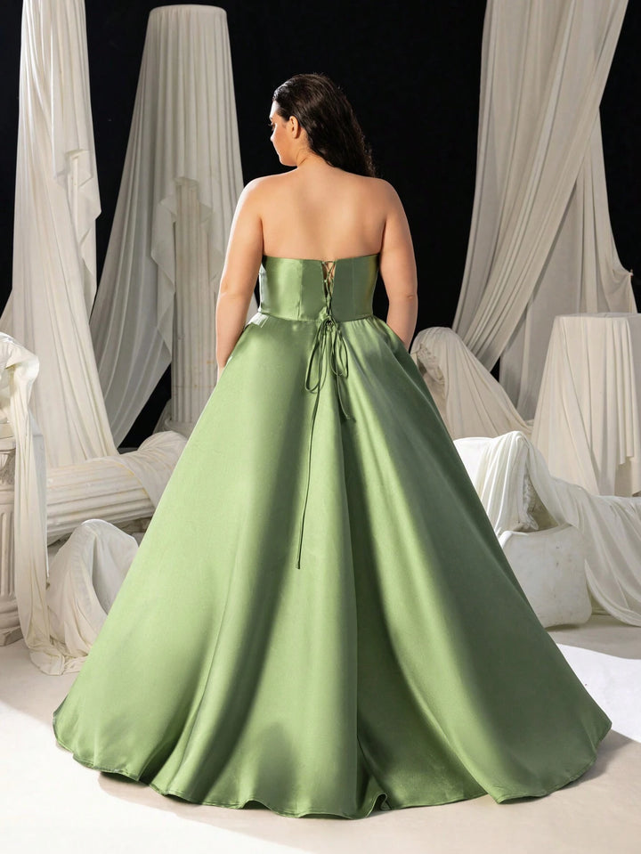 Rochie de ocazie SHEIN, verde