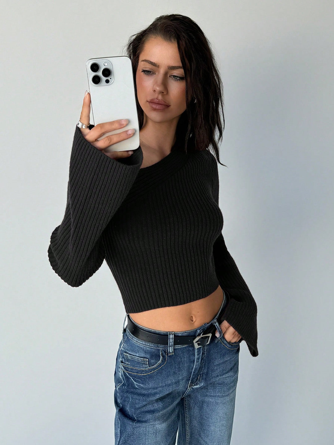 Pulover SHEIN, negru