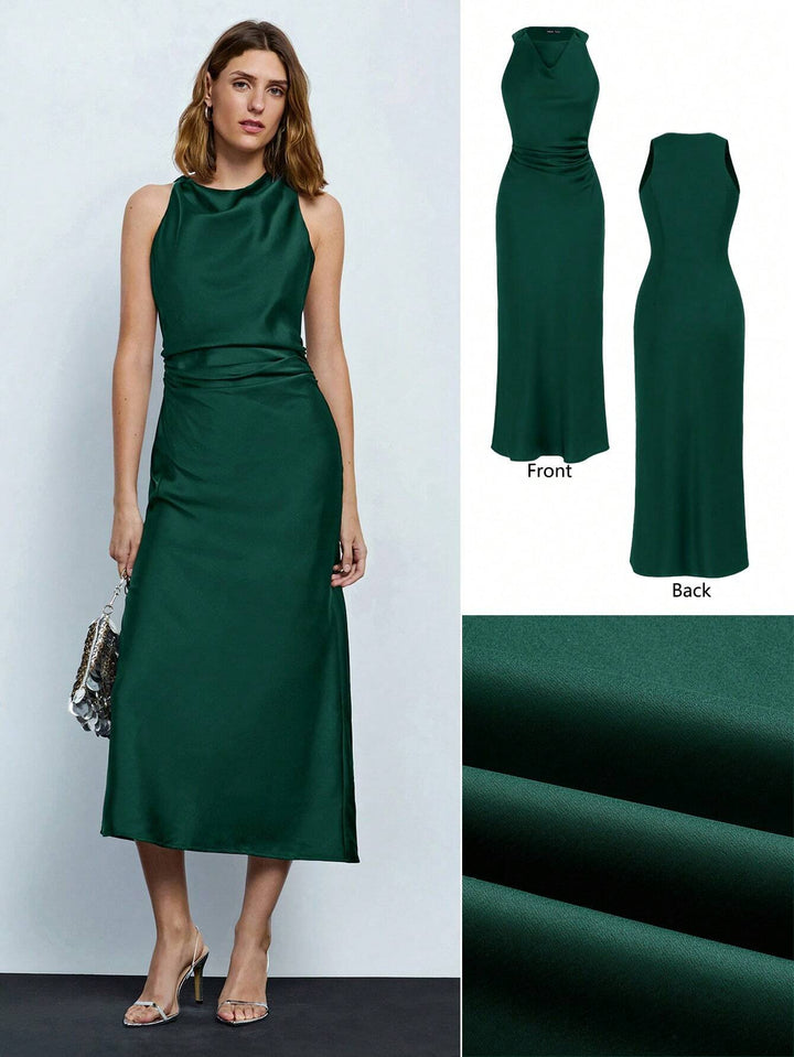 Rochie maxi SHEIN, verde