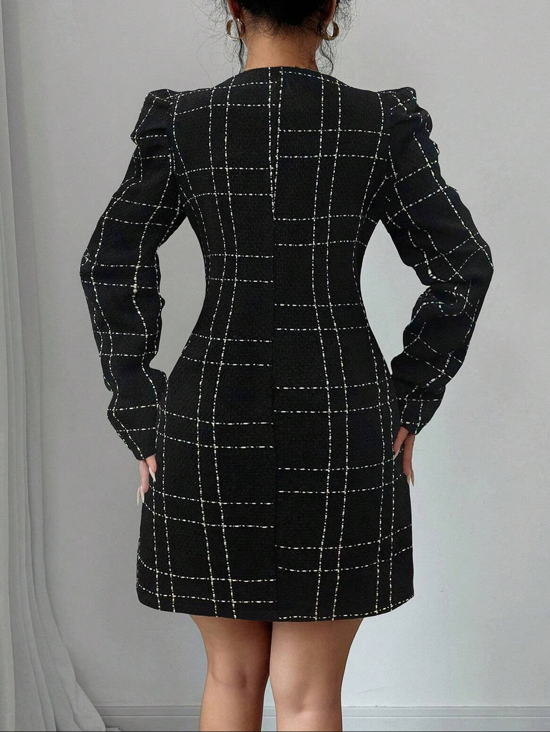 Rochie tip sacou, negru