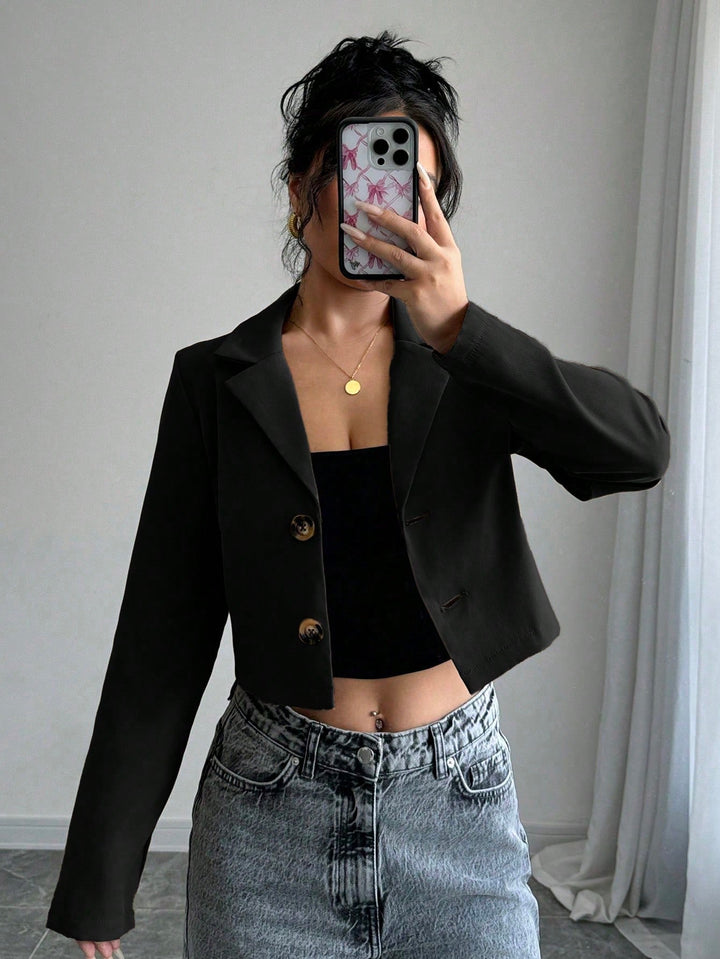 Sacou SHEIN, negru