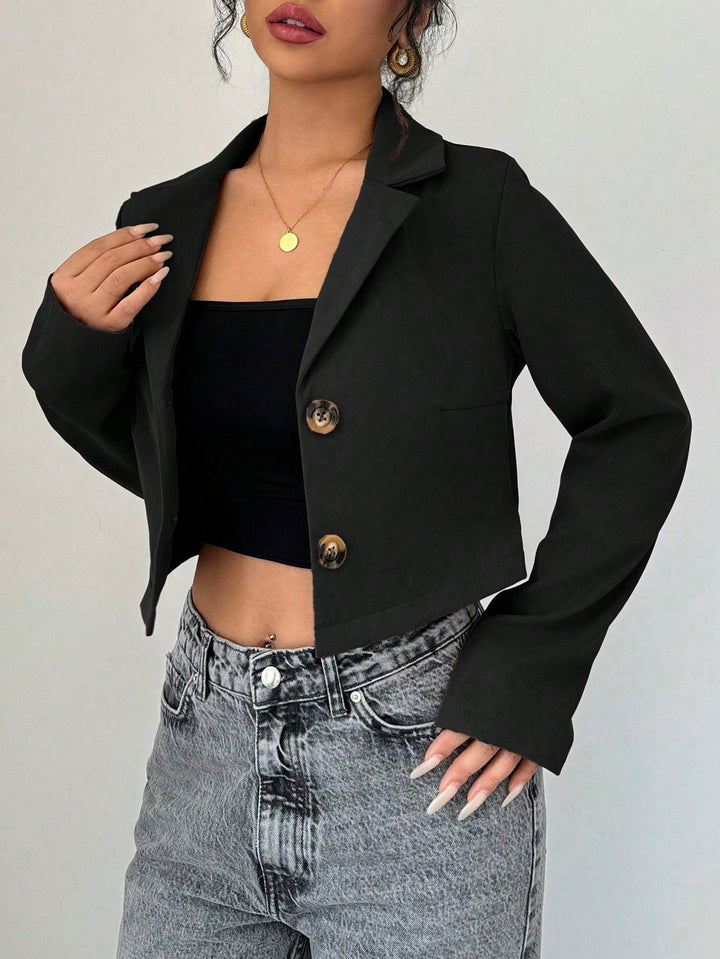 Sacou SHEIN, negru