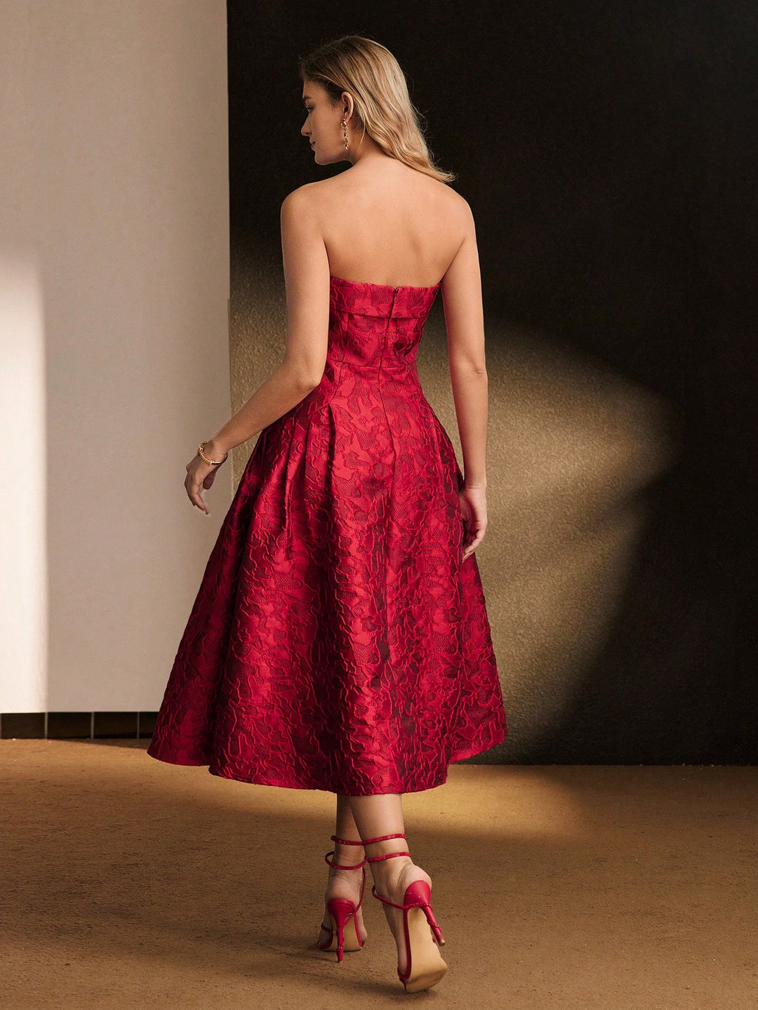 Rochie midi SHEIN, roșu