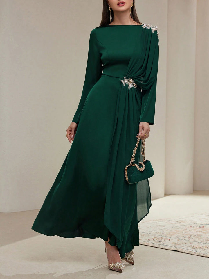 Rochie de ocazie Shein, verde