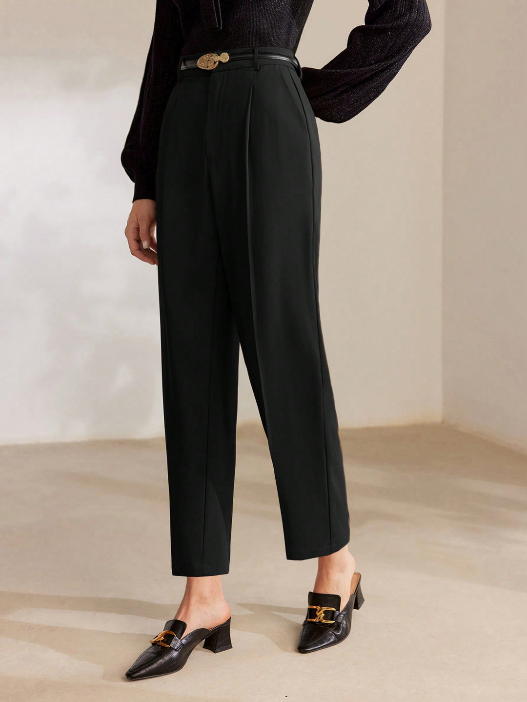 Pantaloni SHEIN, negru