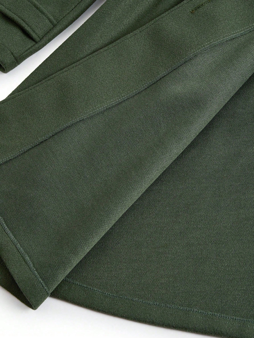Palton lung Shein Curve+, verde