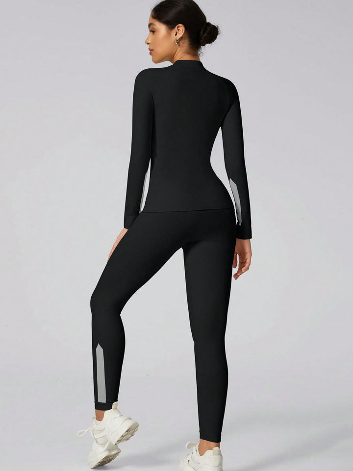 Set de lenjerie termică SHEIN, negru