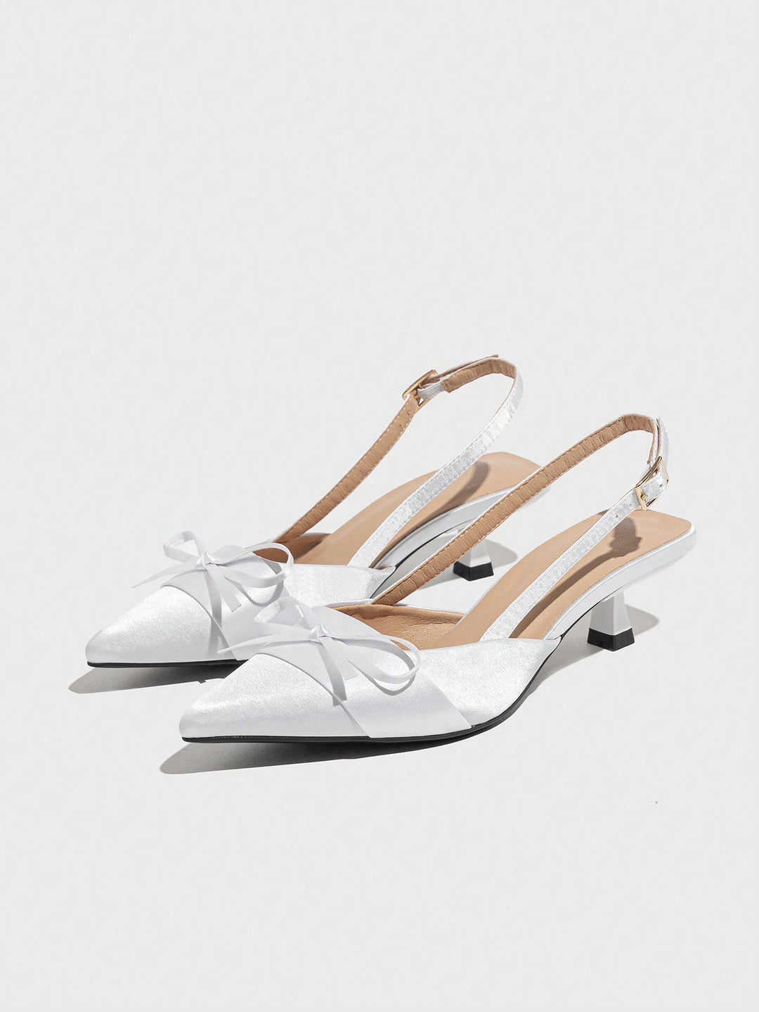 Pantofi cu toc SHEIN, alb