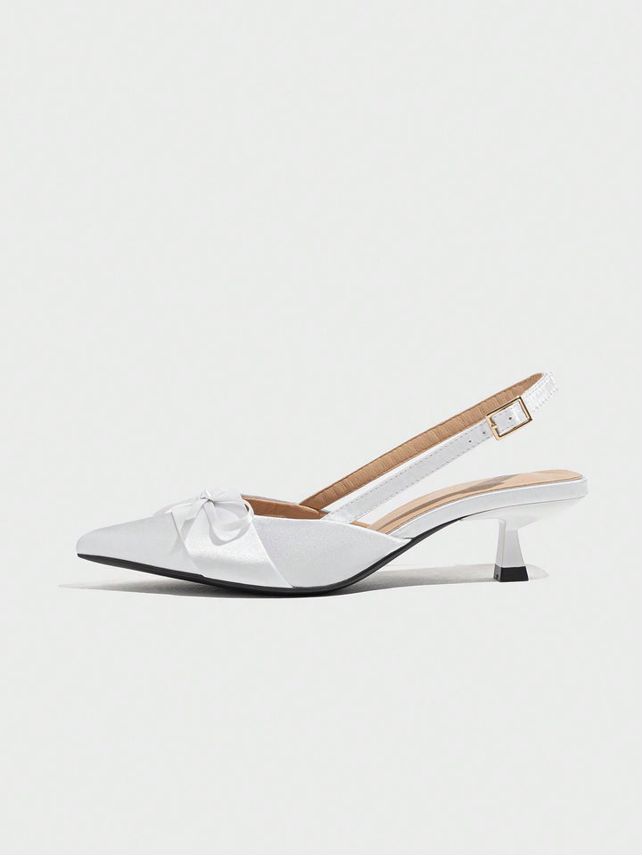 Pantofi cu toc SHEIN, alb