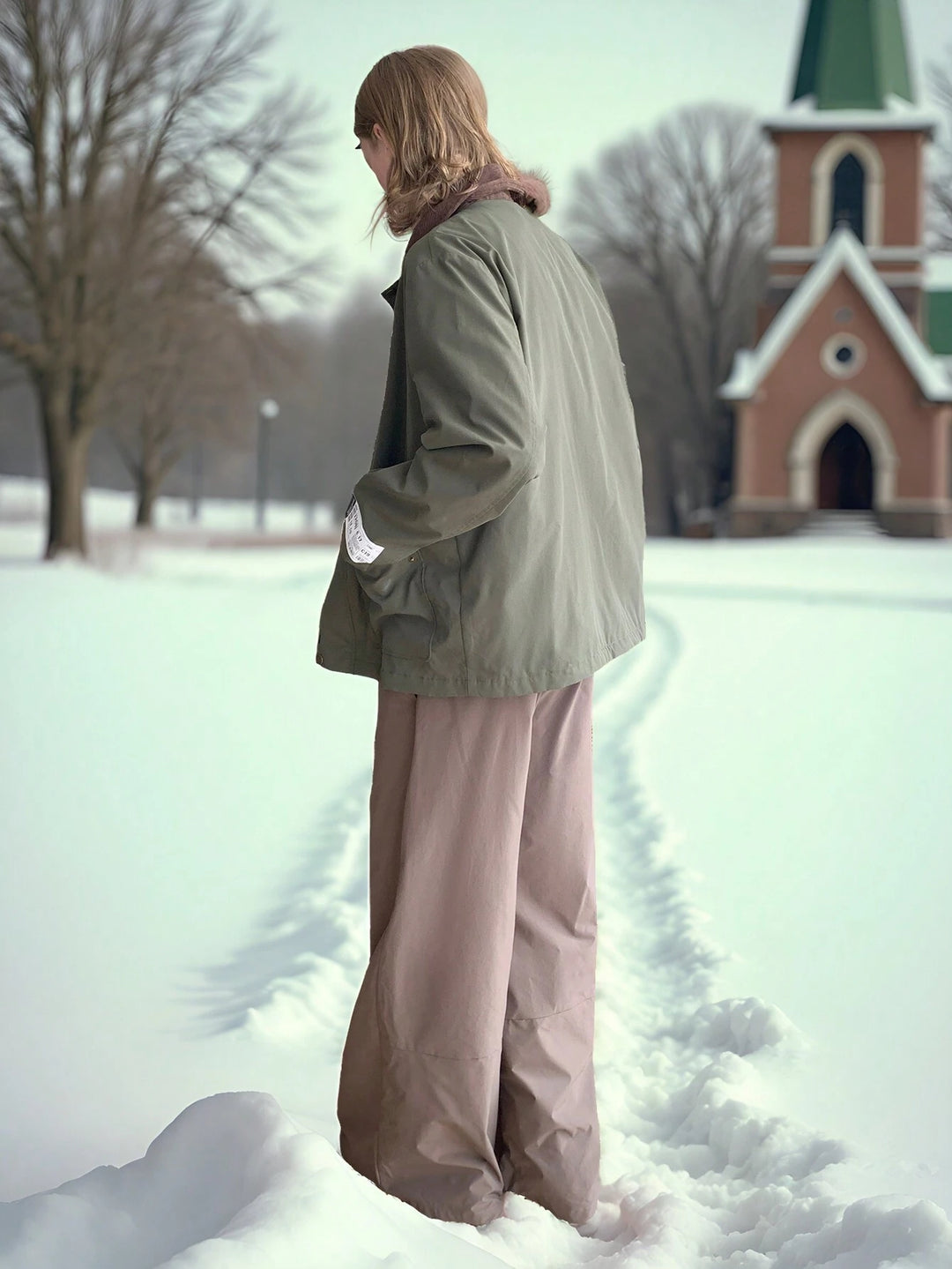 Jachetă Shein, verde