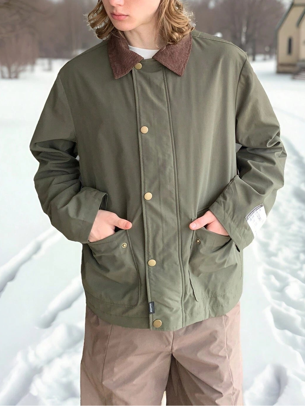 Jachetă Shein, verde