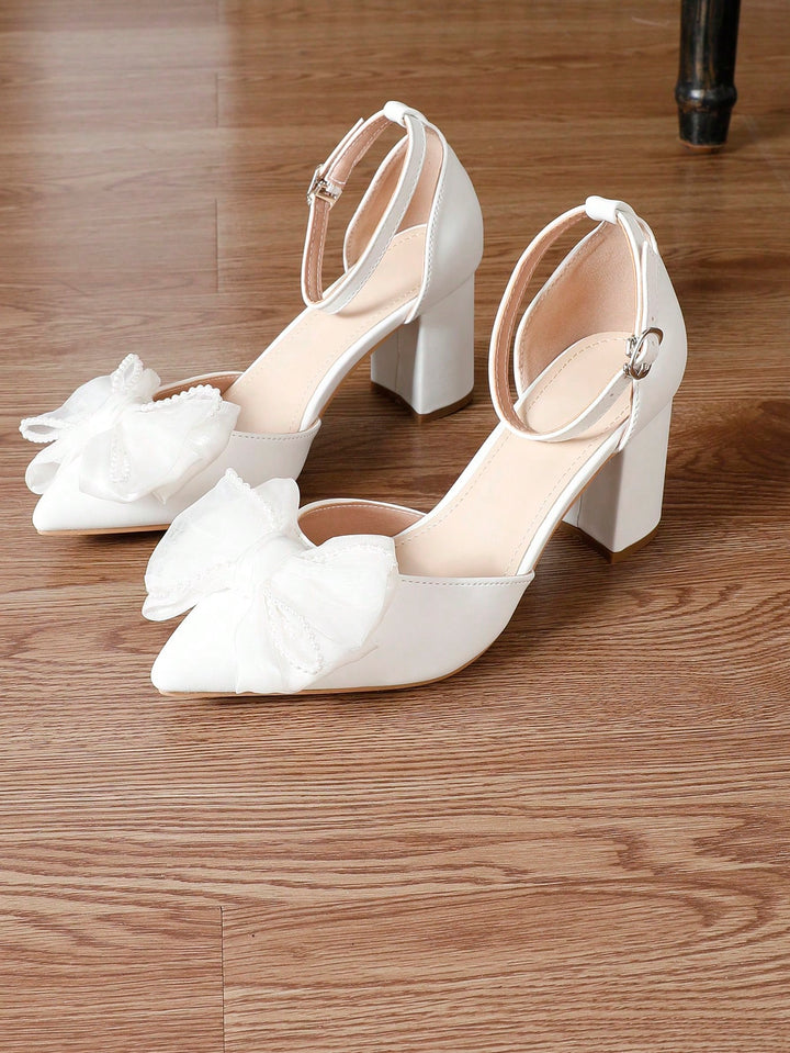 Pantofi cu toc SHEIN, alb