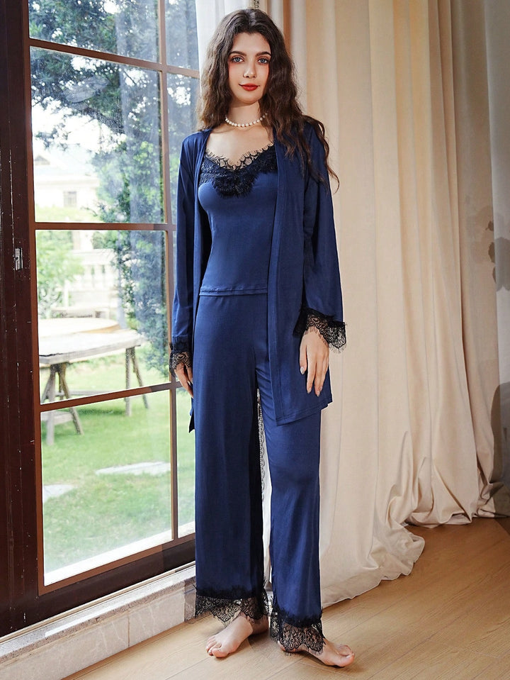 Compleu pijamale SHEIN, albastru