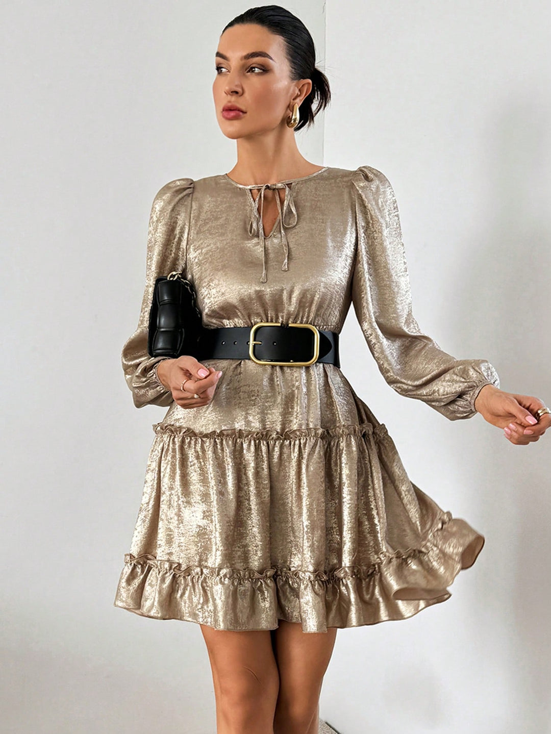 Rochie miniSHEIN, auriu