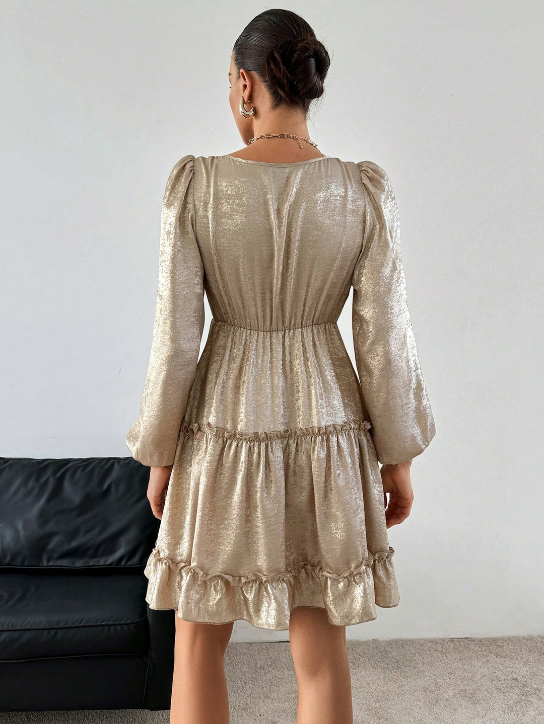 Rochie miniSHEIN, auriu