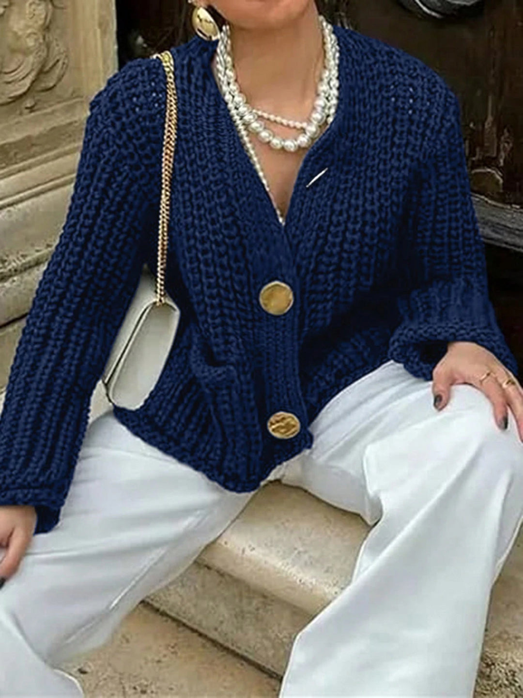 Cardigan SHEIN, albastru